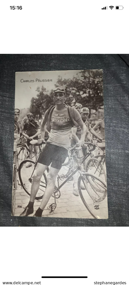 Carte Postale Charles Pelissier  Cyclisme AN Paris Numéro 208 - Cyclisme