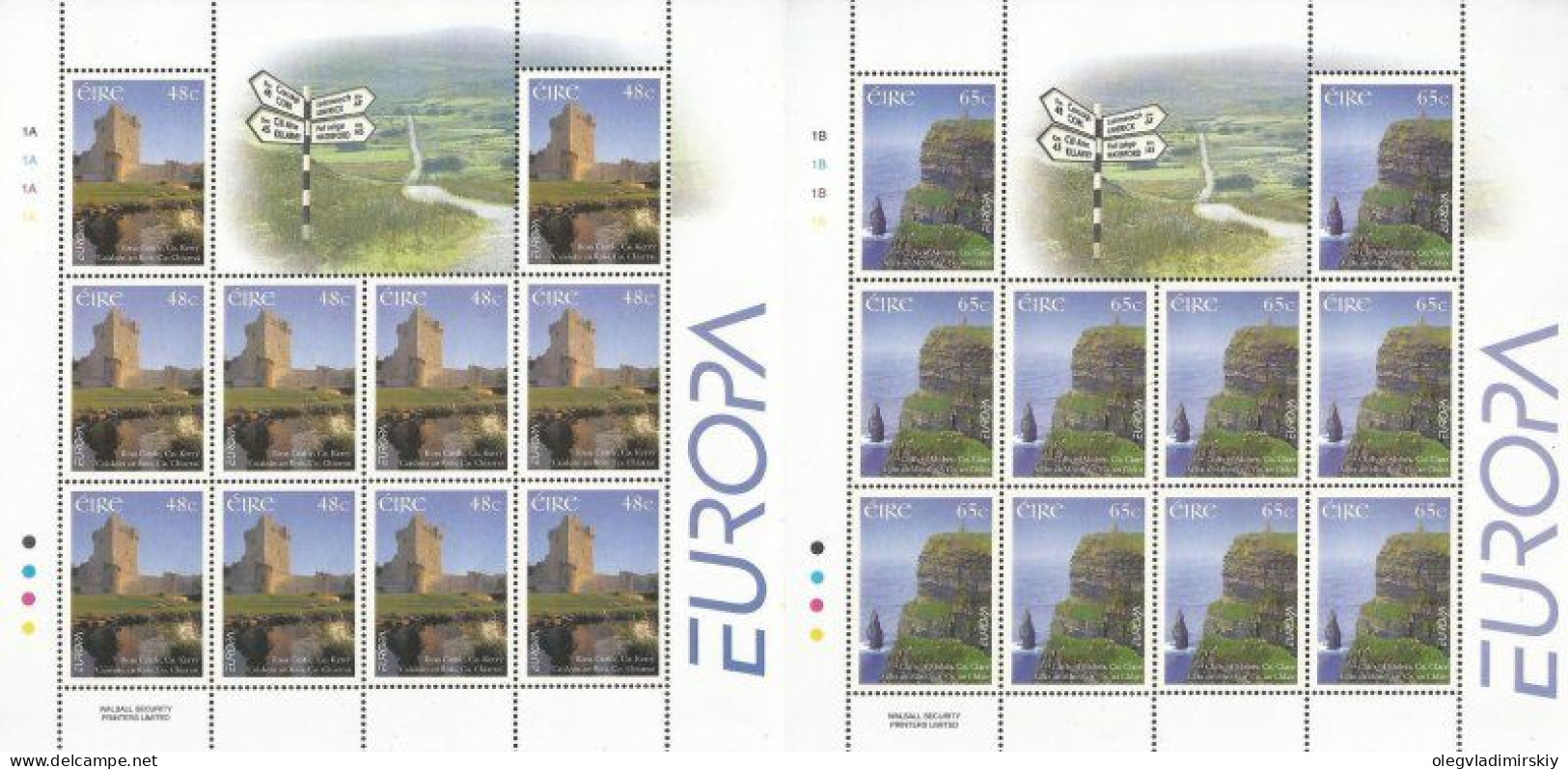 Ireland Irland Irlande 2004 Europa CEPT Visit To ... Set Of 2 Sheetlets MNH - 2004