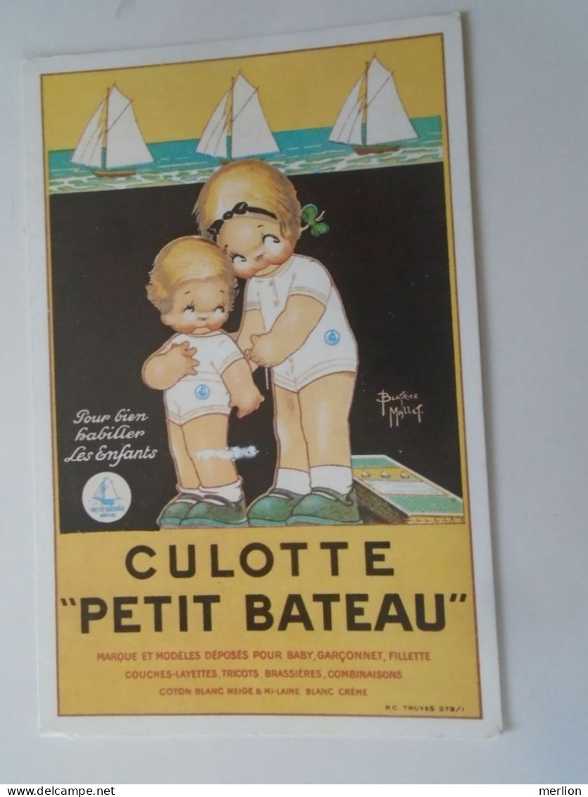 D203204     CPM -   Béatrice Mallet Pour Bien Habiller Les Enfants CULOTTE "PETIT BATEAU" - Paris 17  1993 - EMA Meter - Advertising