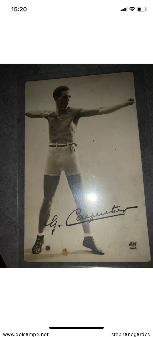Sports - AN Paris 1921 N 4 - Boxe - Georges Carpentier - Avec Autographe Imprimé - Boxing