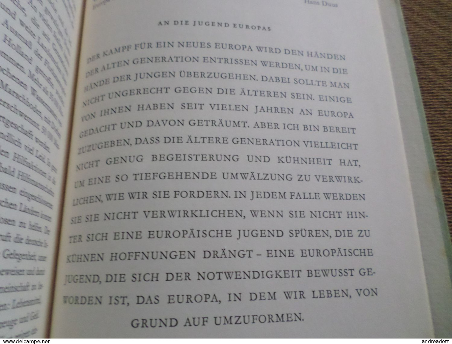 Hardcover Buch - Europa als Wirklichkeit und Aufgabe - Hamburger Schulbuch - 1955