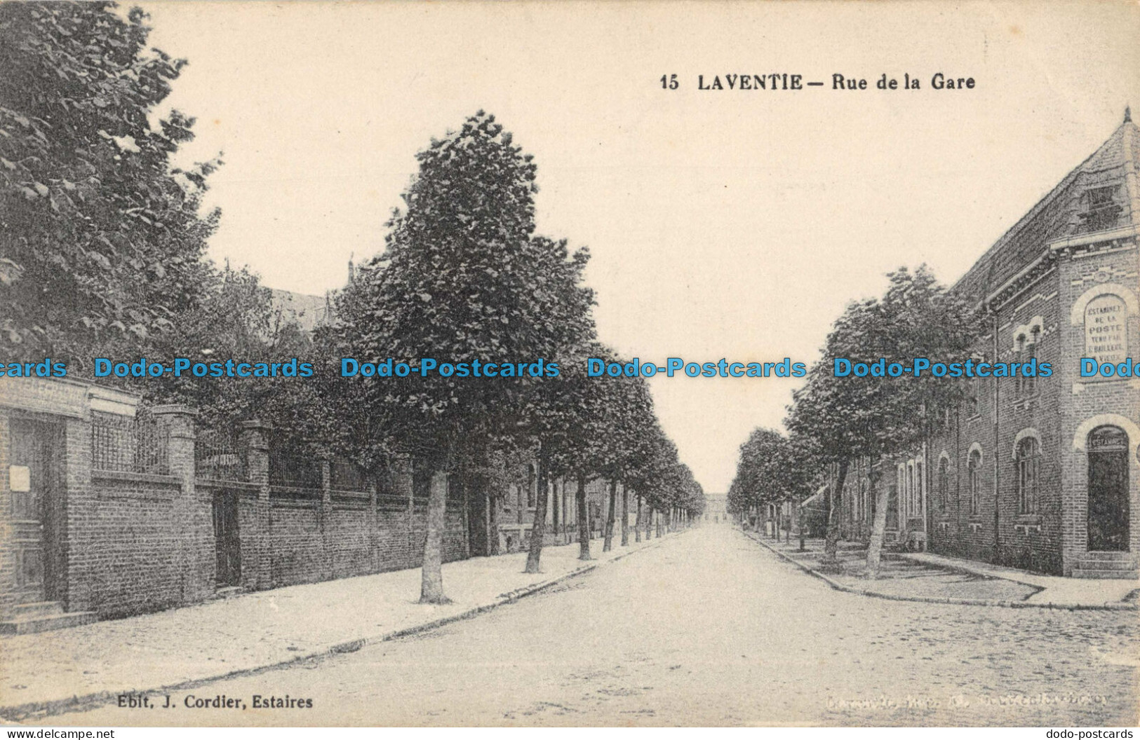 R053803 Laventie. Rue De La Gare. J. Cordier. No 15 - Monde