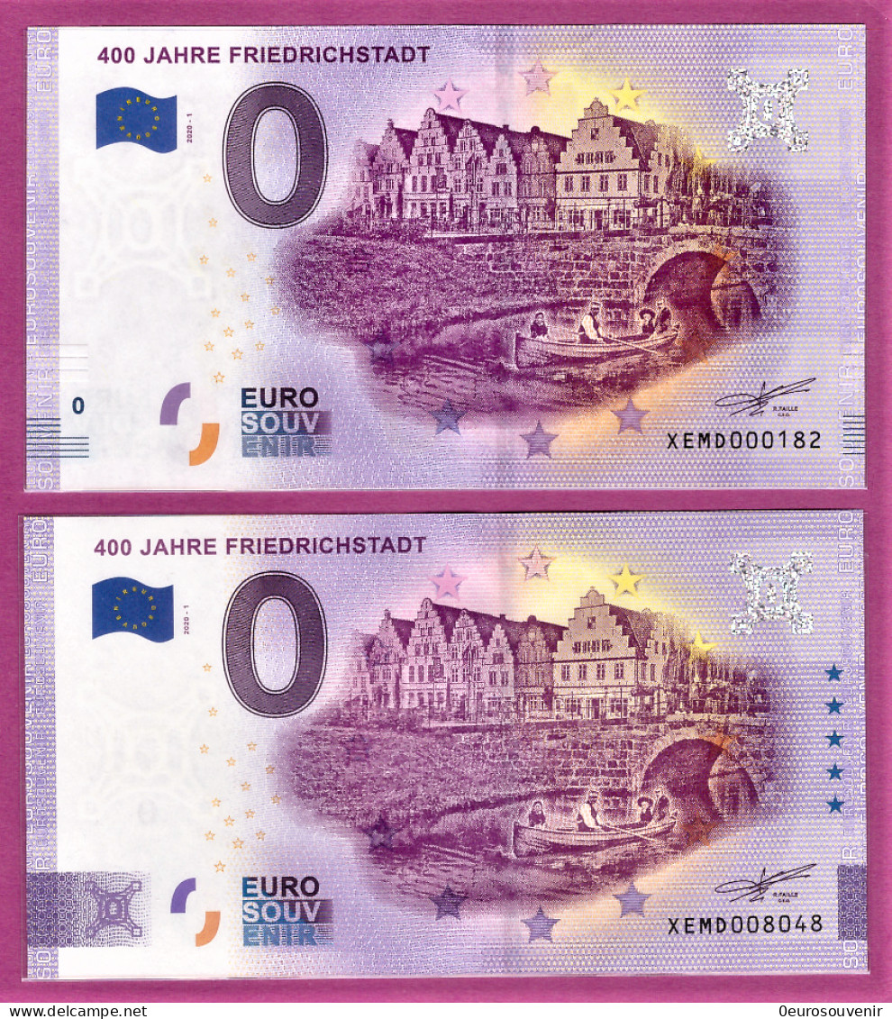0-Euro XEMD 2020-1 400 JAHRE FRIEDRICHSTADT Set NORMAL+ANNIVERSARY - Essais Privés / Non-officiels