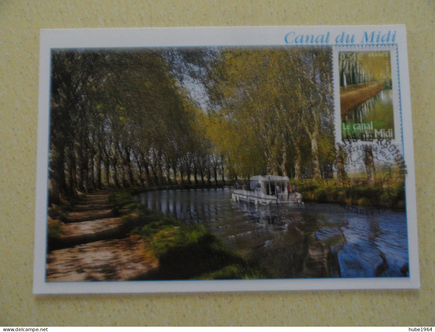 CARTE MAXIMUM CARD LE CANAL DU MIDI OPJ CASTANET TOLOSAN HAUTE GARONNE FRANCE - Aardrijkskunde