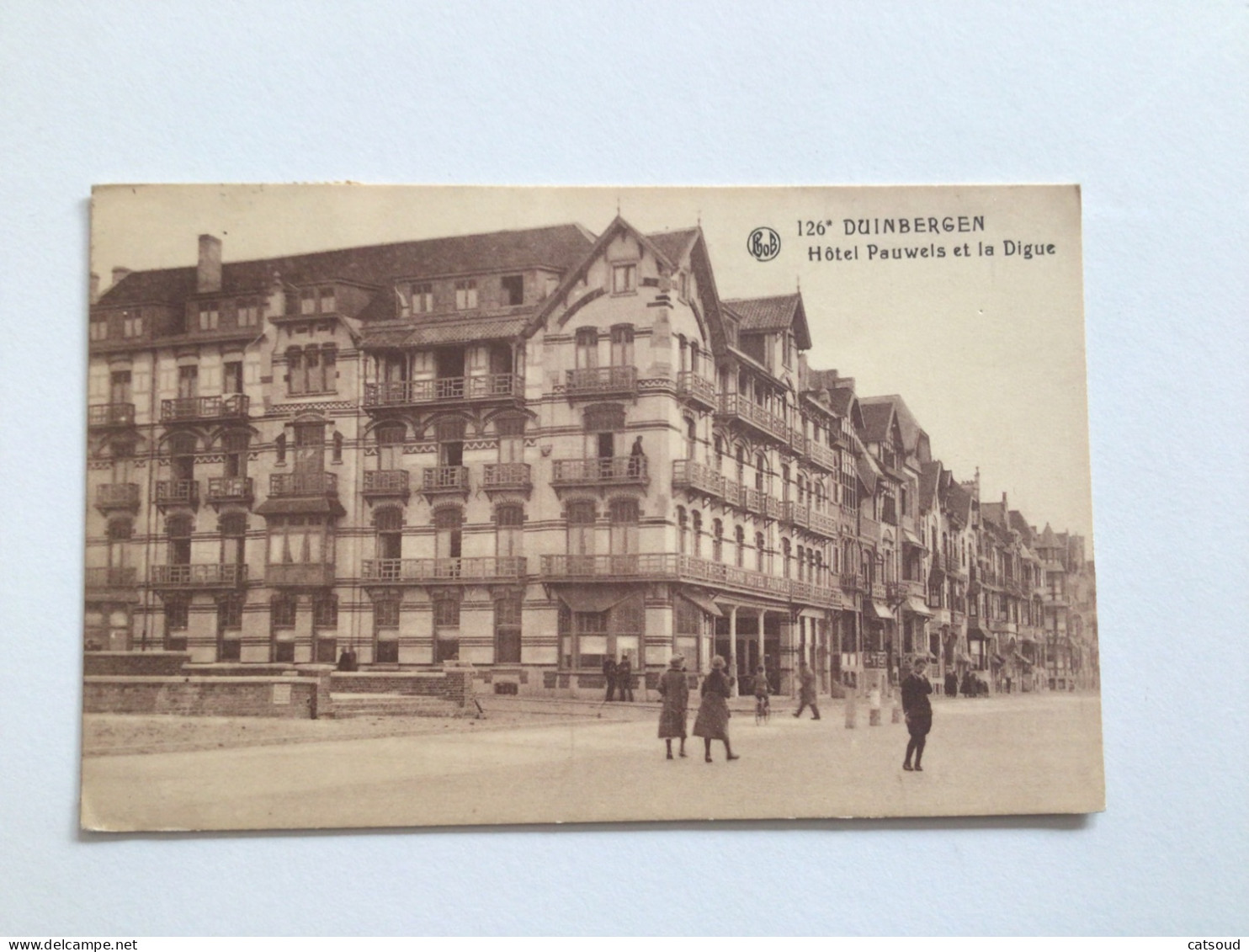 Carte Postale Ancienne (1922) Duinbergen Hôtel Pauwels Et La Digue - Knokke