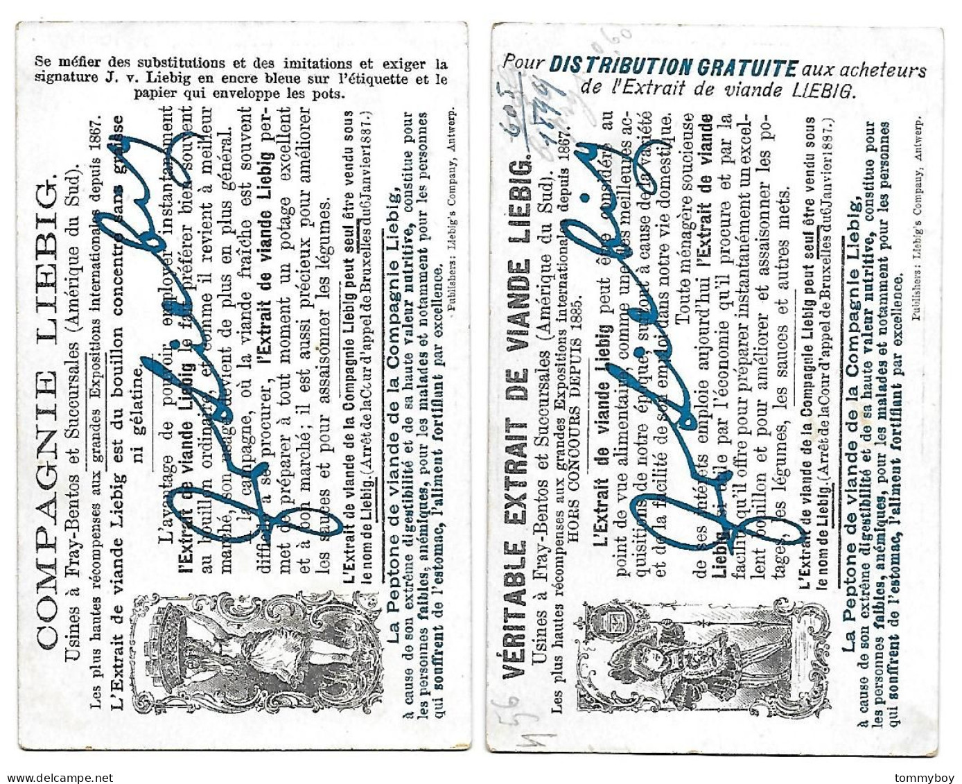S 592, Liebig 6 Cards, Images à Chercher (small Tear Right Card "ou Sont Les Trois Garçons") (ref B13) - Liebig