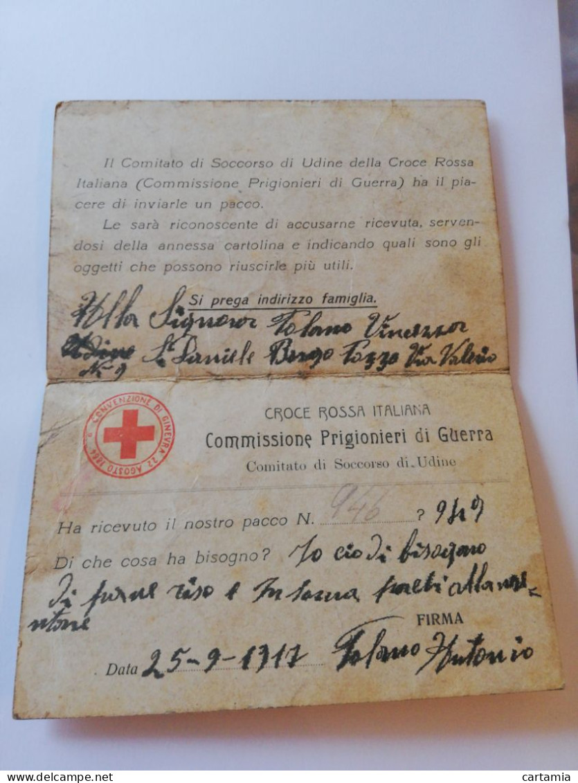 2828C) Storia Postale Cartoline, Intero, Commissione Dei Prigionieri Di Guerra Miss - Marcophilie