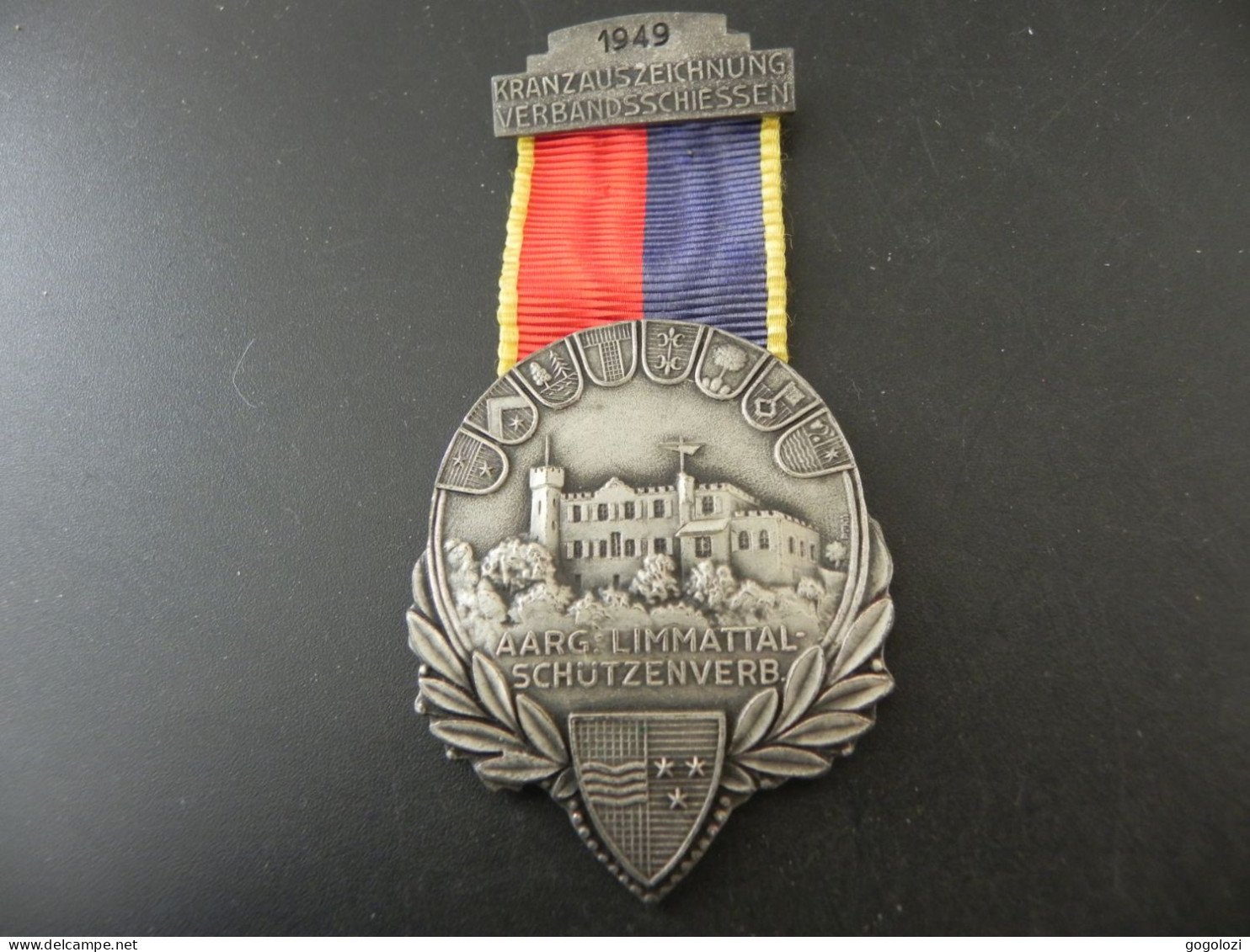 Shooting Medal - Medaille Schweiz Suisse Switzerland - Verbandsschiessen Limmattal Aargau 1949 - Autres & Non Classés