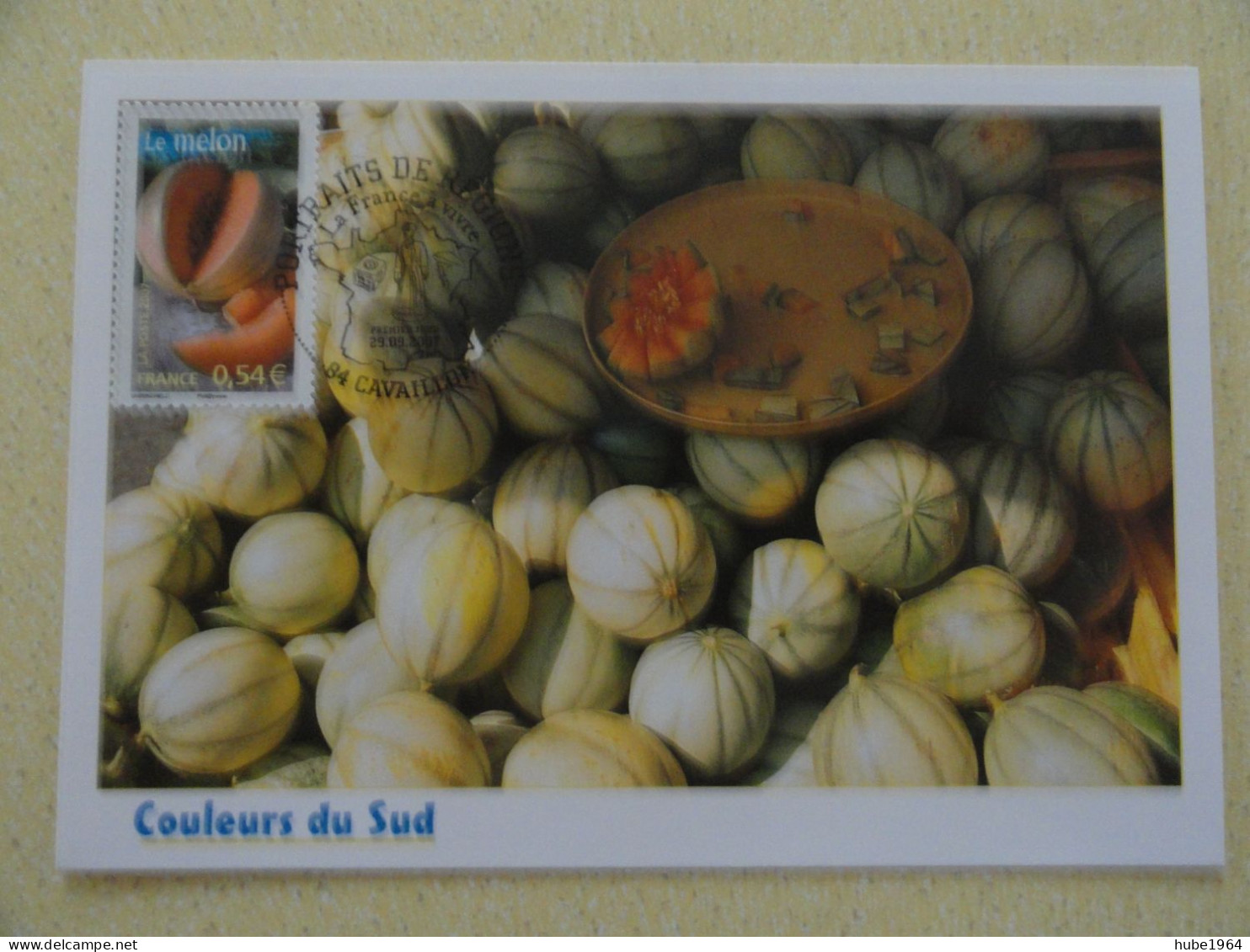 CARTE MAXIMUM CARD LE MELON OPJ CAVAILLON VAUCLUSE FRANCE - Fruits