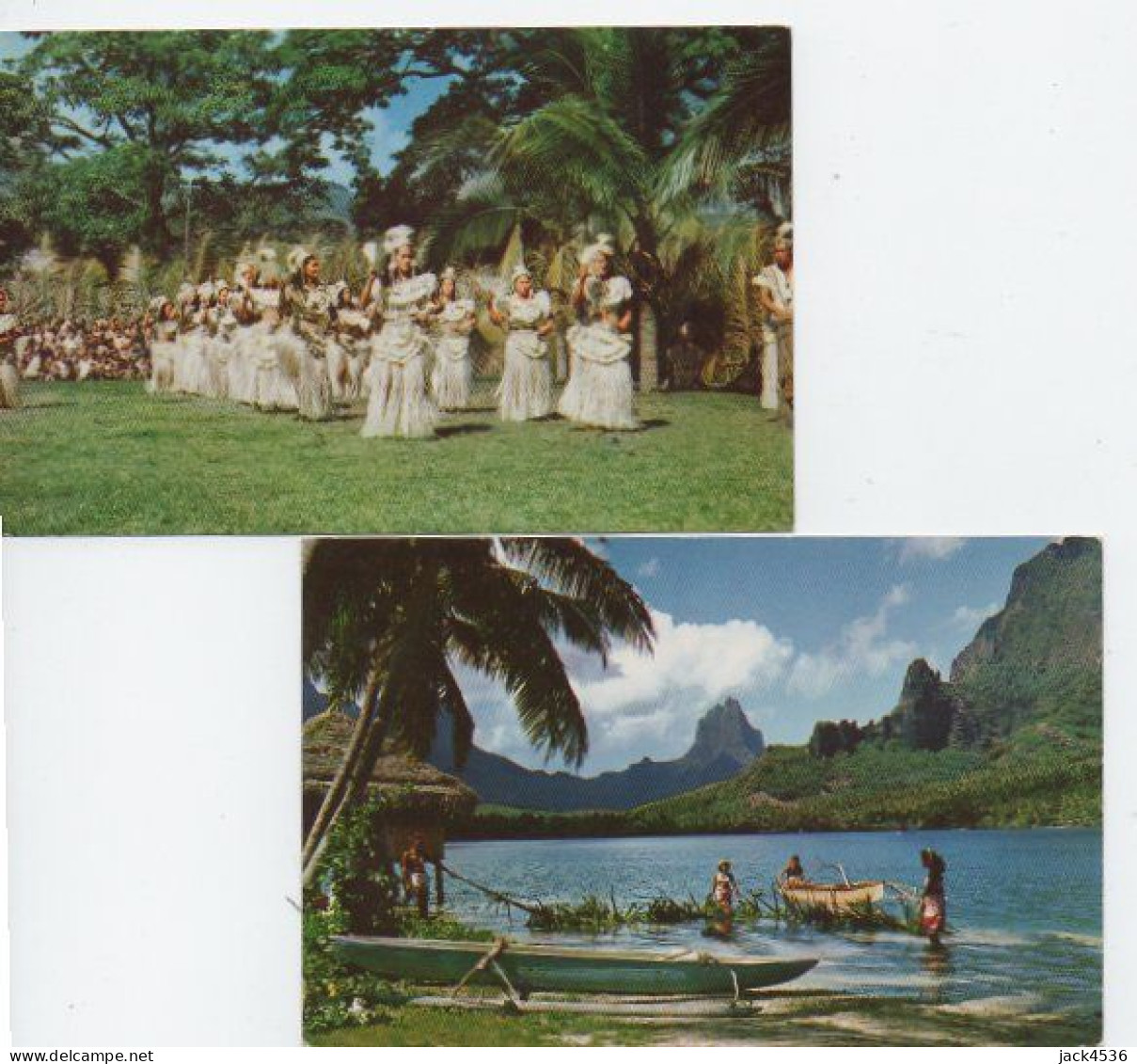 Lot De 2 Cartes Postales Modernes 14 Cm X 9 Cm - Non Circulé - TAHITI - - Tahiti