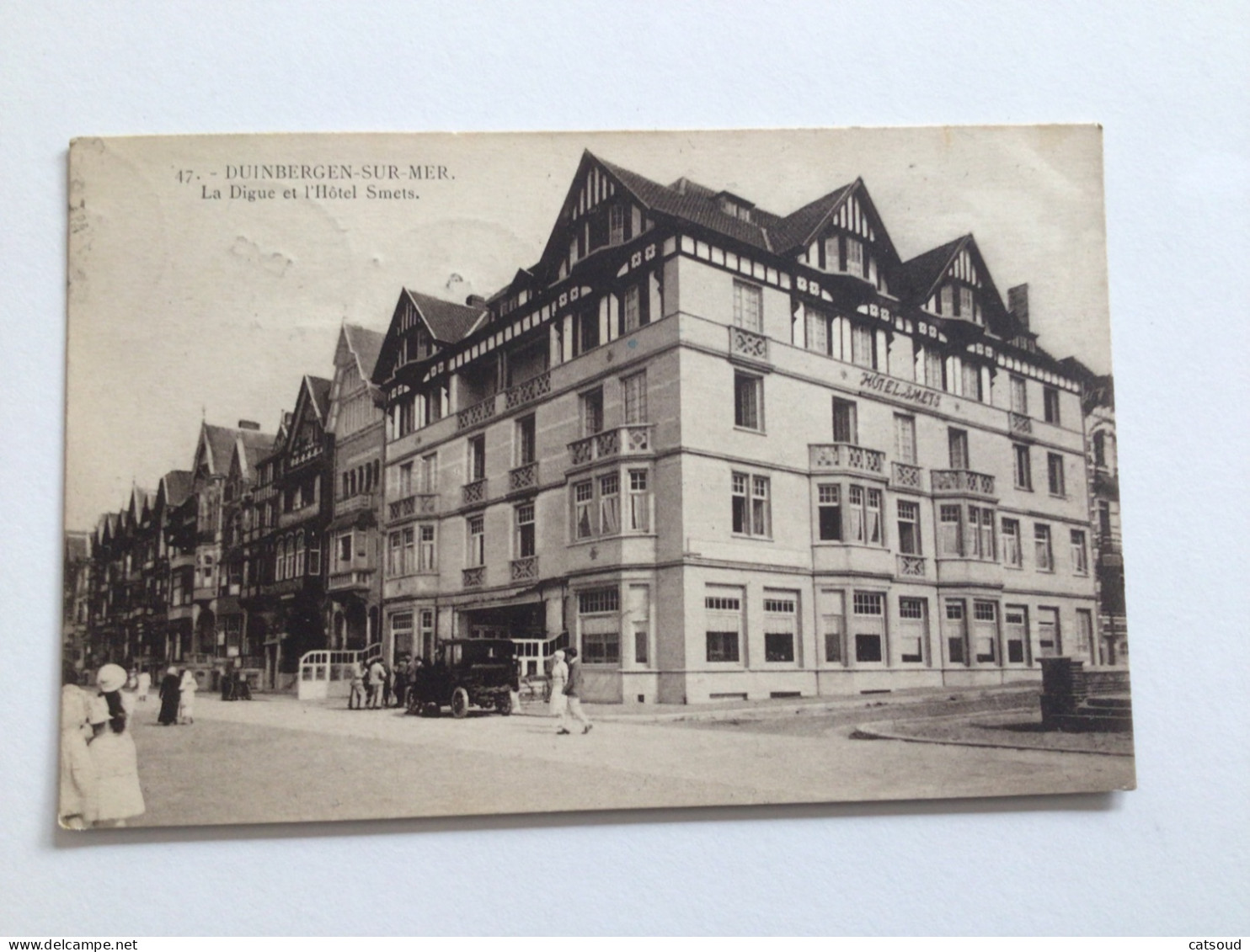 Carte Postale Ancienne (1922)  Duinbergen-sur-Mer La Digue Et L’Hôtel Smets. - Knokke