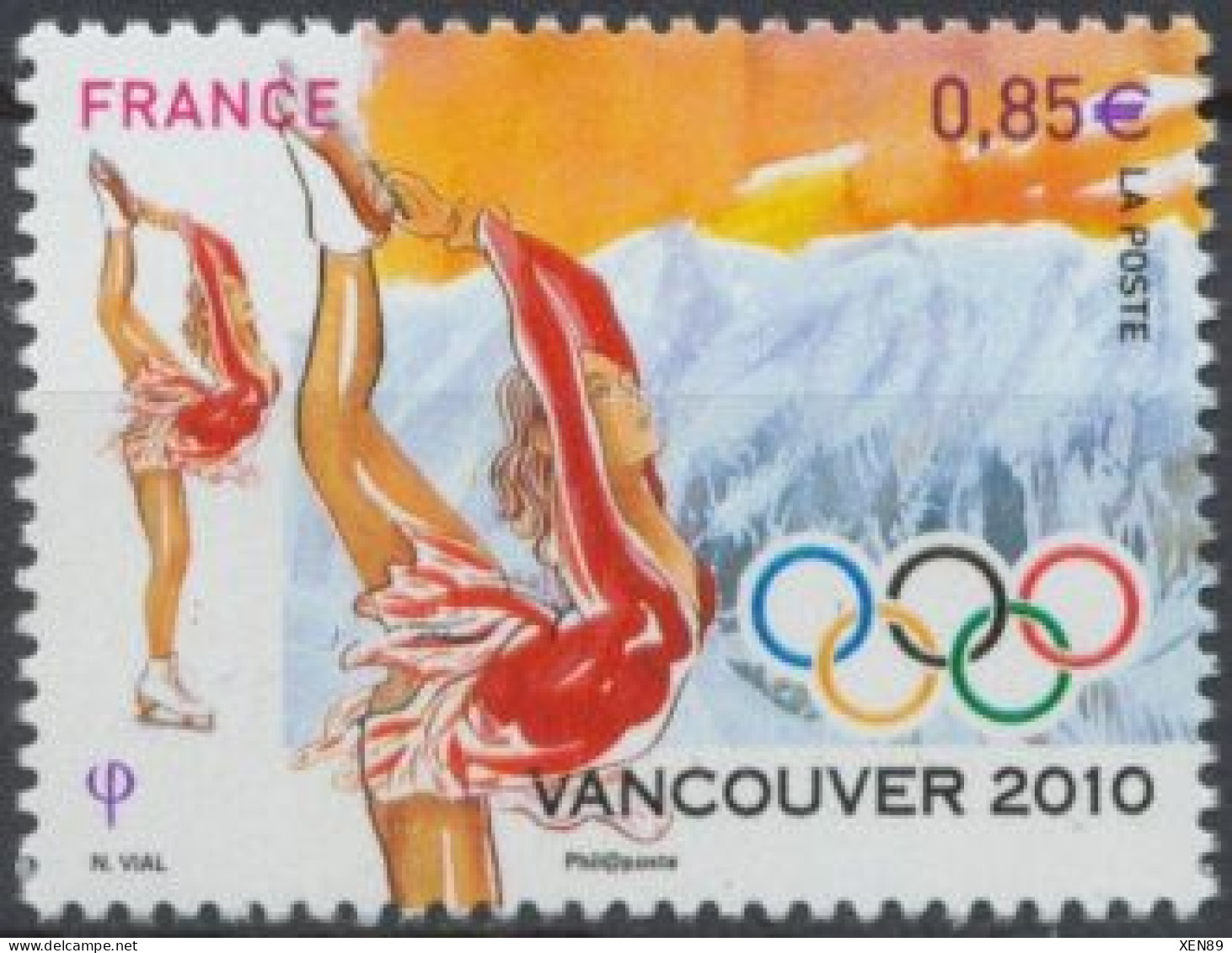 2010 - 4436 - Jeux Olympiques D'hiver 2010 à Vancouver - Unused Stamps