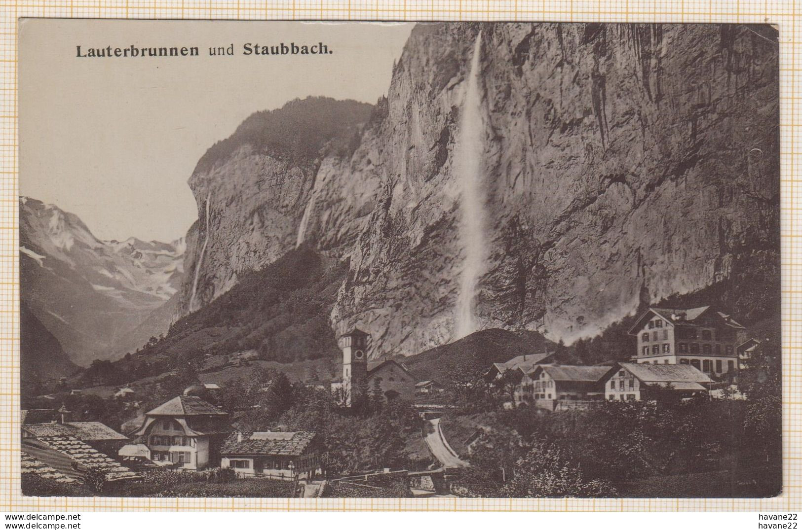 8AK4190 Lauterbrunnen Und Staubbach 2 SCANS - Lauterbrunnen