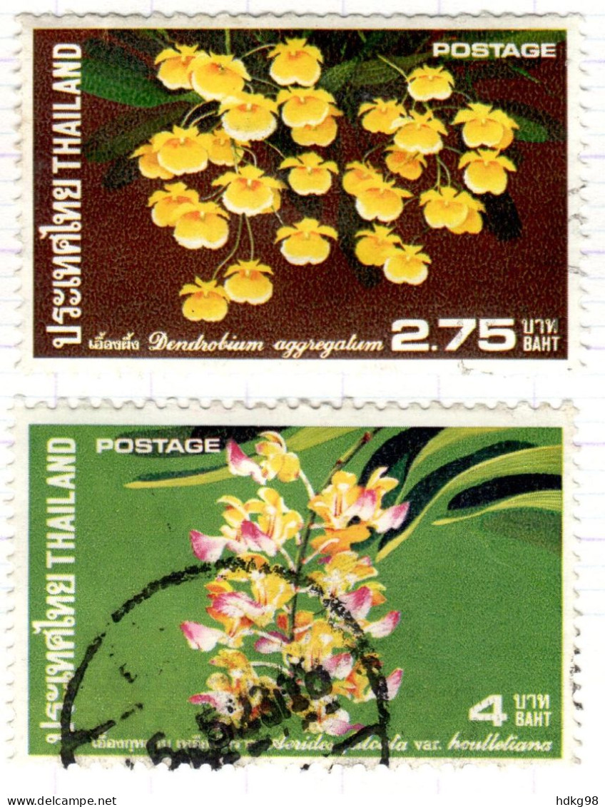 T+ Thailand 1974 Mi 731 733 Orchideen - Thaïlande