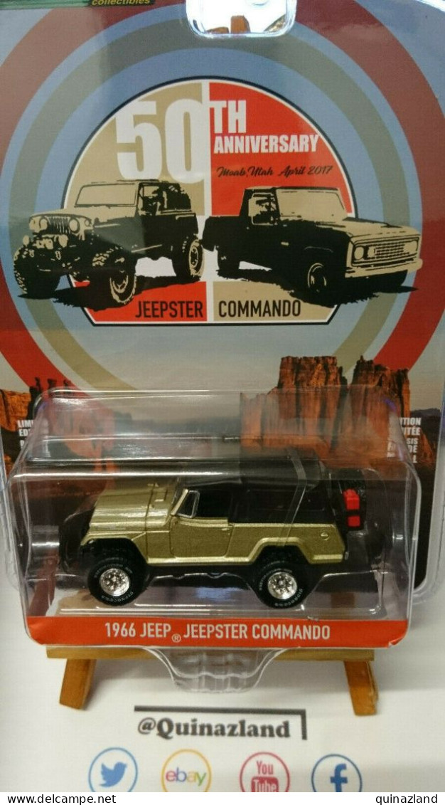 Greenlight 50th Anniversary 1966 Jeep Jeepster Commando (NG98) - Sonstige & Ohne Zuordnung