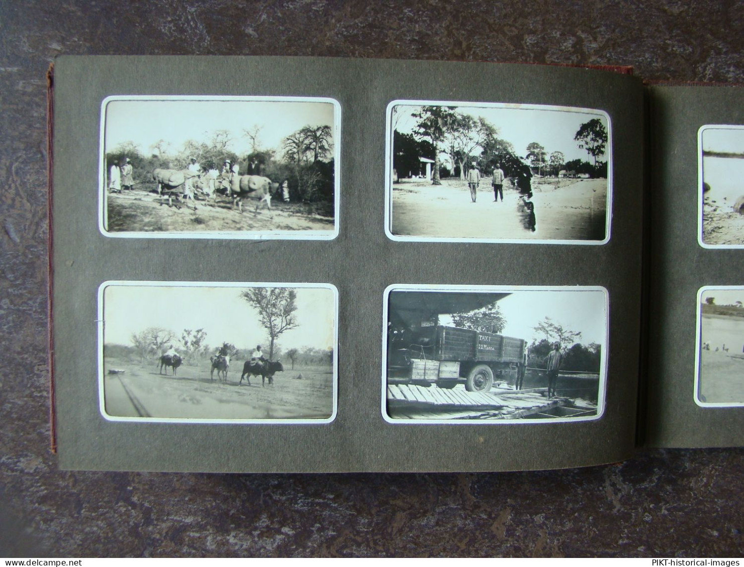 ALBUM PHOTOS ANCIEN SÉNÉGAL 1928 CHAUFFEUR TAXI-BROUSSE CAMION CHEVROLET DAKAR +100 PHOTOGRAPHIES AFRIQUE COLONIE