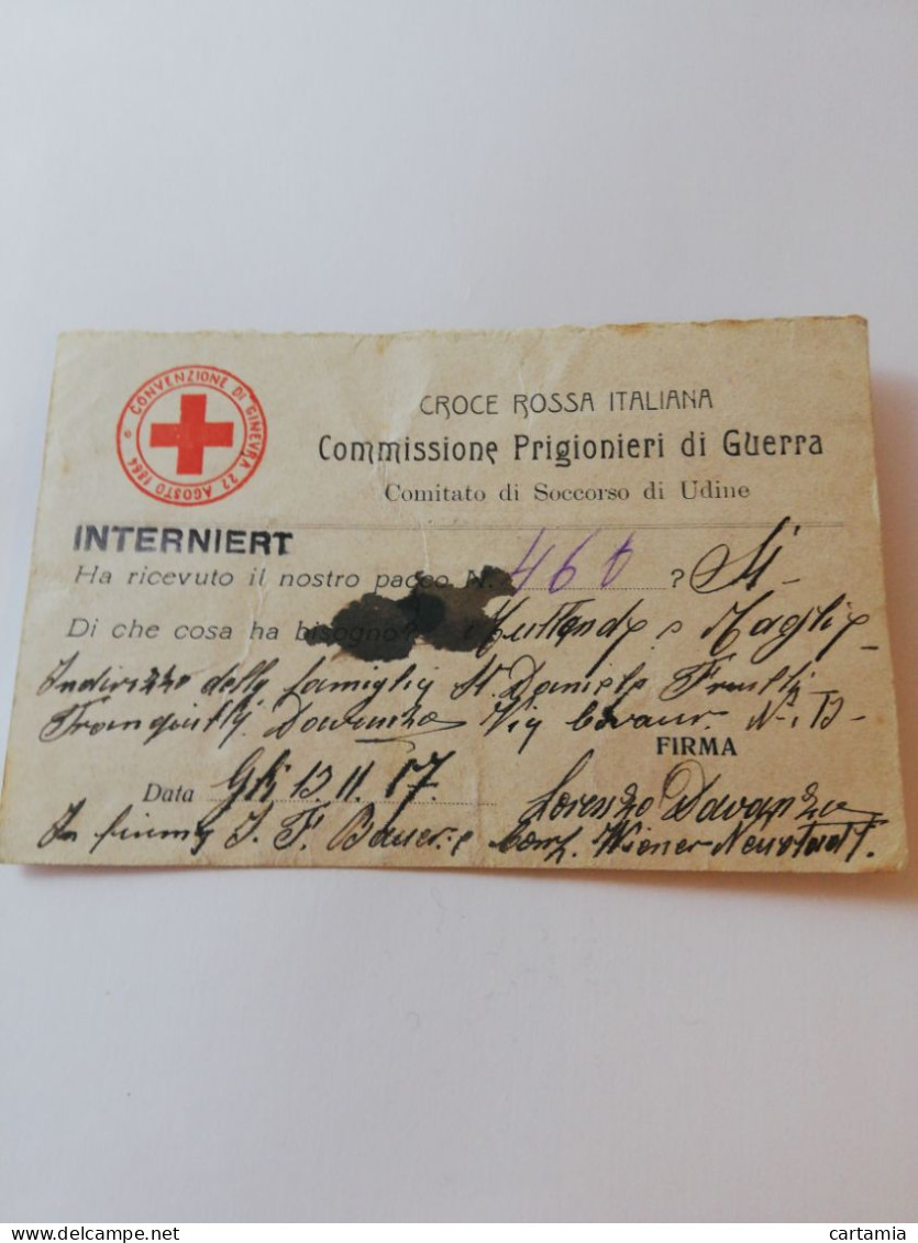 31C) Storia Postale Cartoline, Intero,commissione Dei Prigionieri Di Guerra - Marcophilie