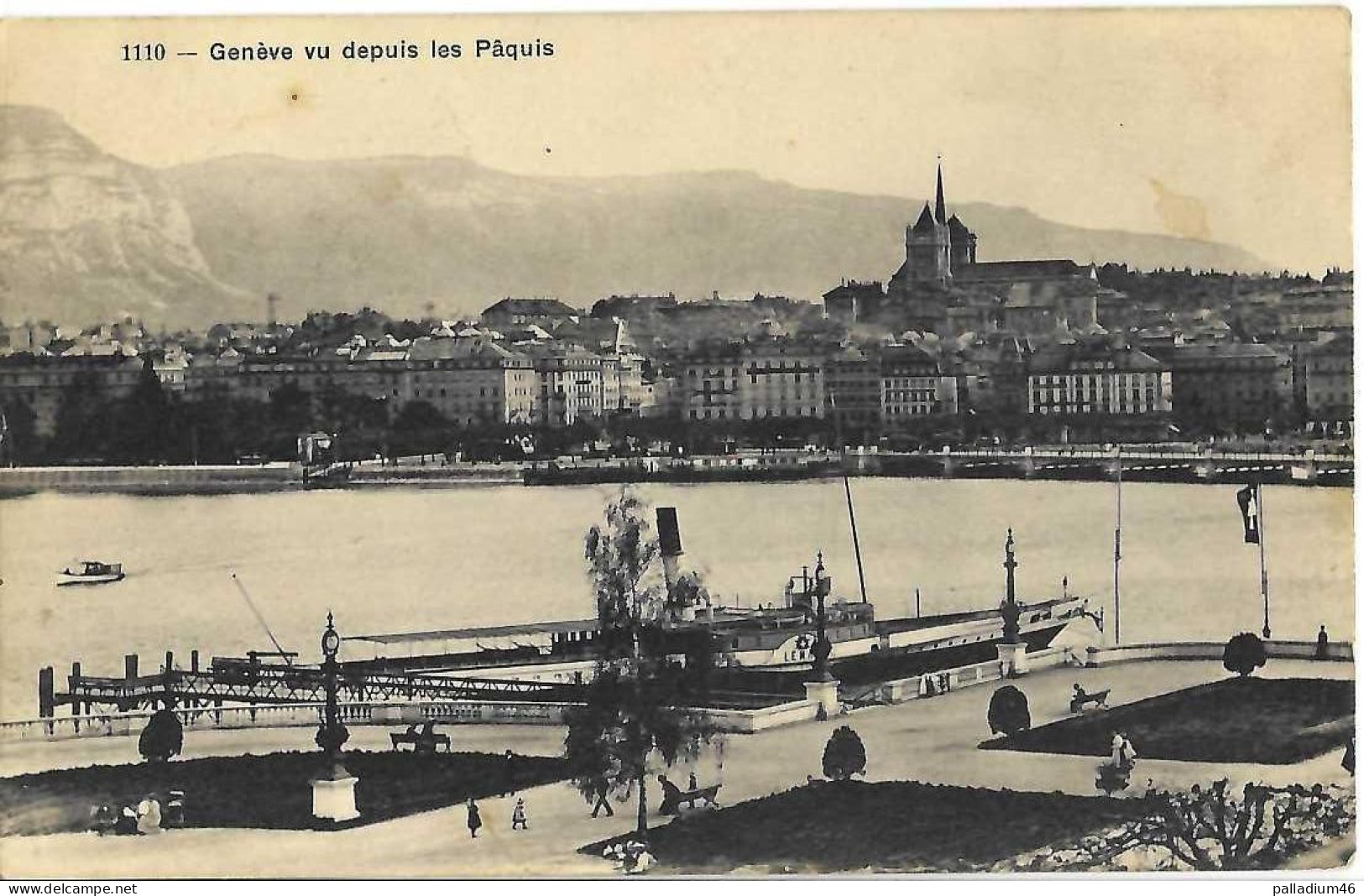GE - GENEVE VU DEPUIS LES PÂQUIS - Circulé Le 23.09.1912 - Phototypie Co, Neuchâtel No 1110 - Genève