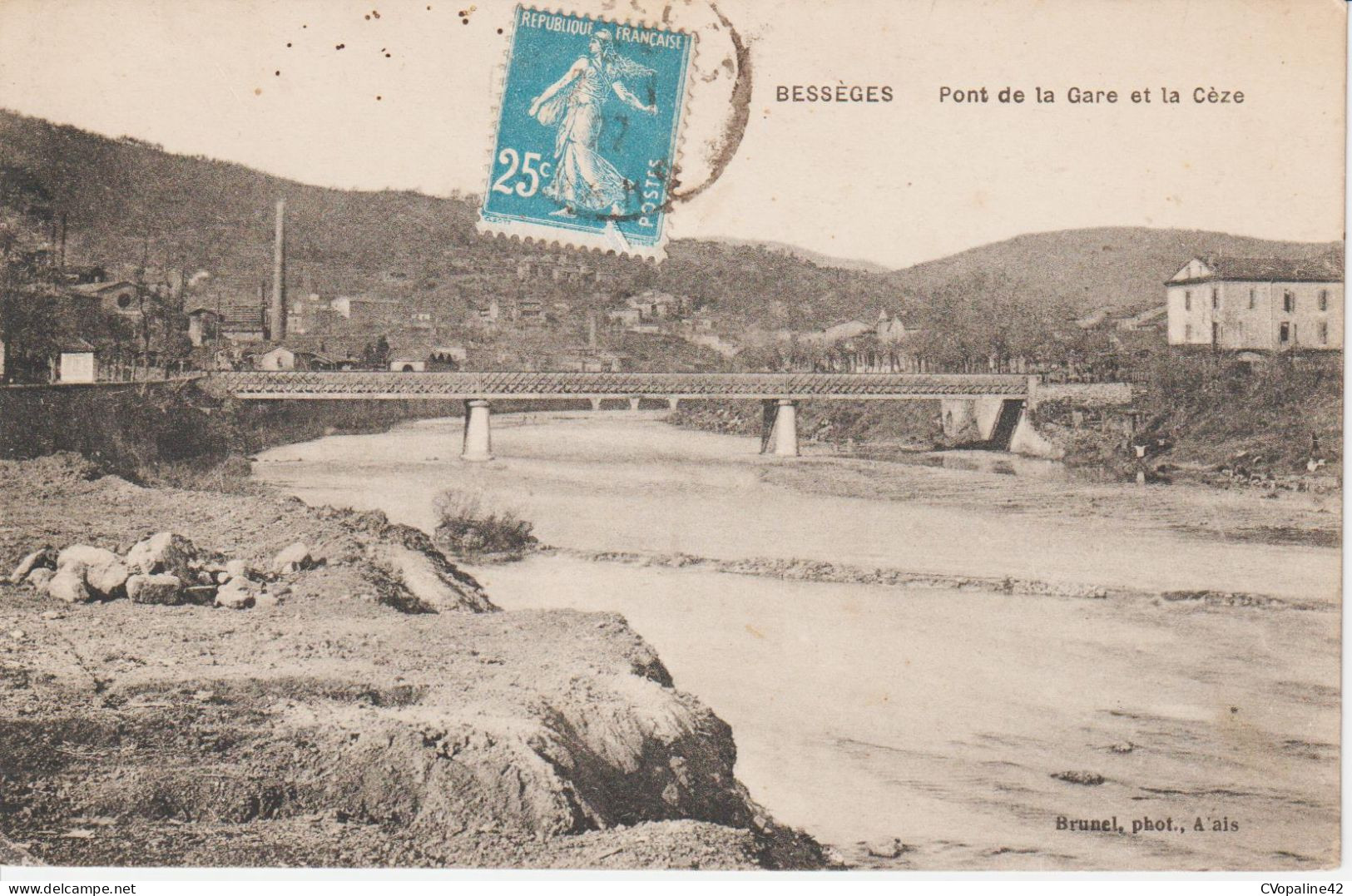 BESSEGES (30) Pont De La Gare Et La Cèze - Bessèges