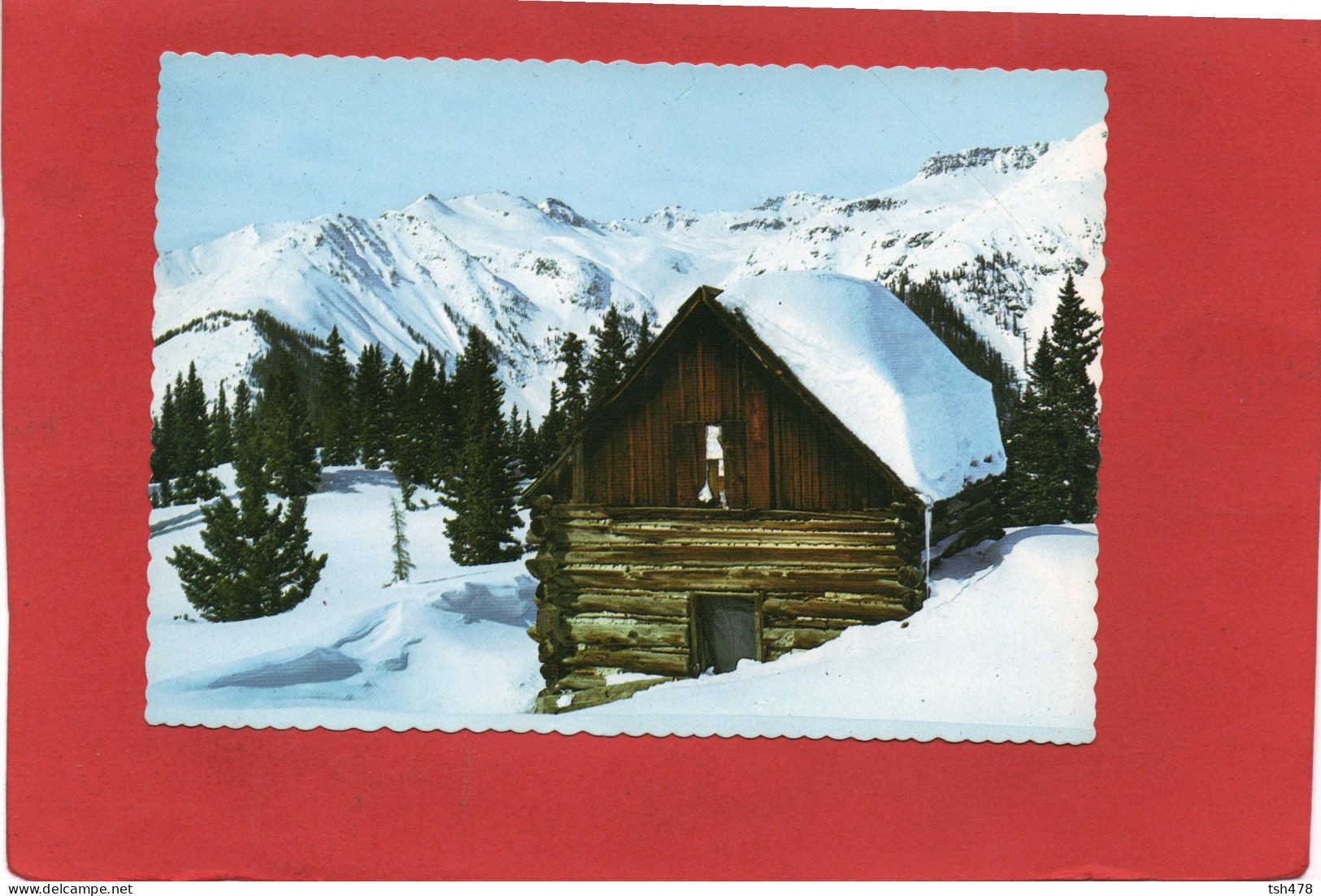 ETATS-UNIS---A Rustic Cabin High In The Solitude Of The Mighty Rockies---voir 2 Scans - Denver