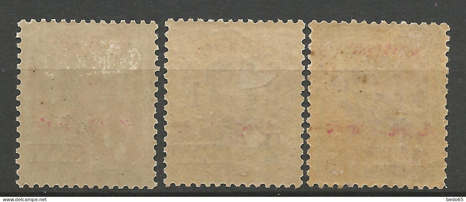 MONG-TZEU N° 51 / 58 / 53 Gom Coloniale  NEUF* TRACE DE CHARNIERE  / Hinge / MH - Unused Stamps
