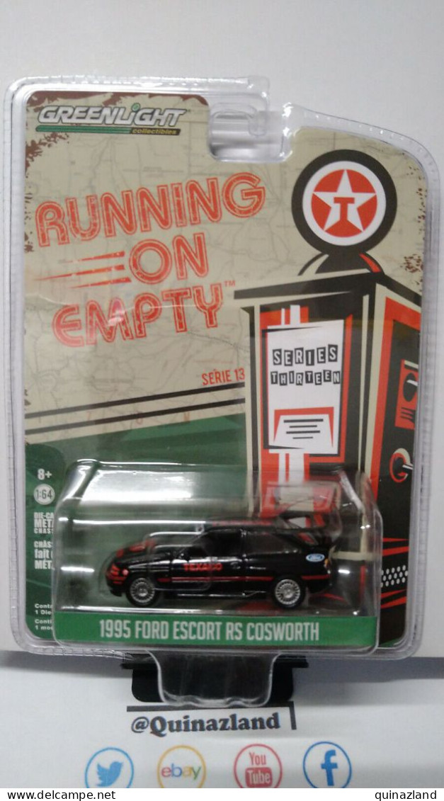 Greenlight Running On Empty 1995 Ford Escort RS Cosworth Texaco (NG88) - Sonstige & Ohne Zuordnung