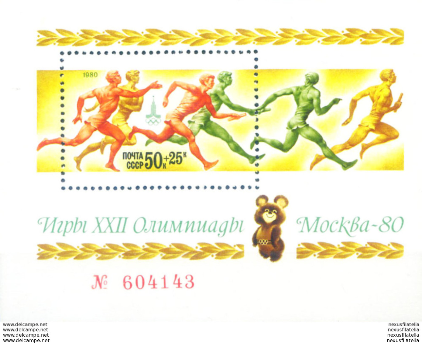 Sport. Olimpiadi Mosca 1980. - Blocks & Sheetlets & Panes