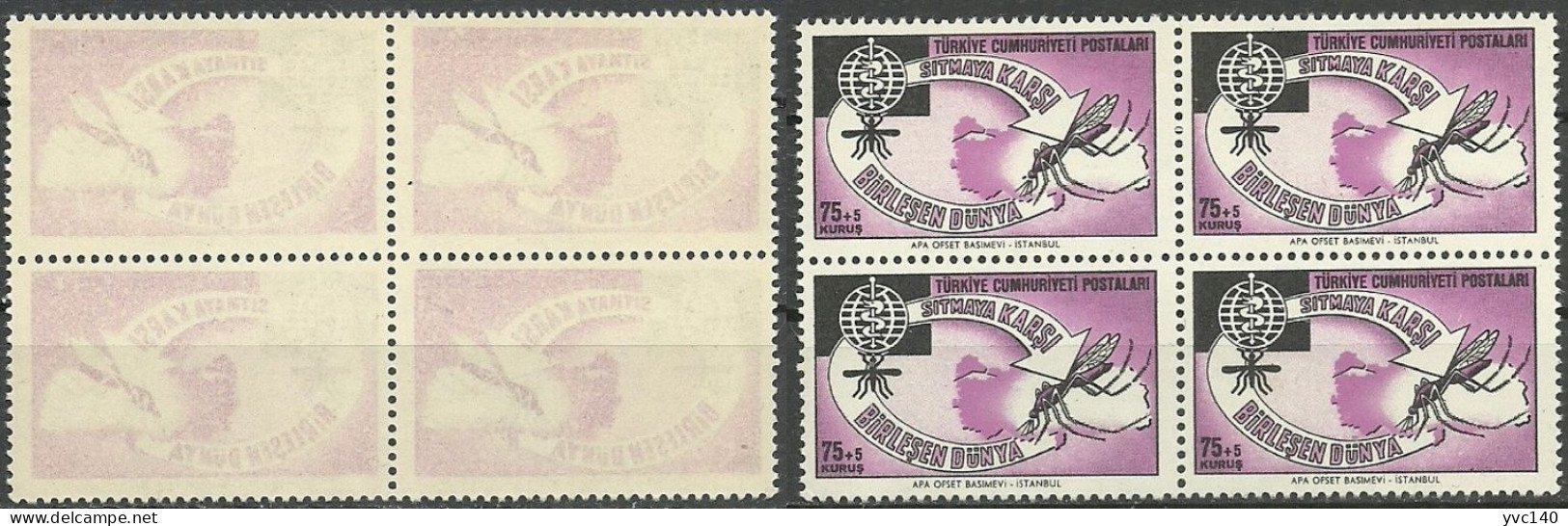 Turkey; 1962 World Malaria Eradication "Abklatsch" ERROR - Neufs