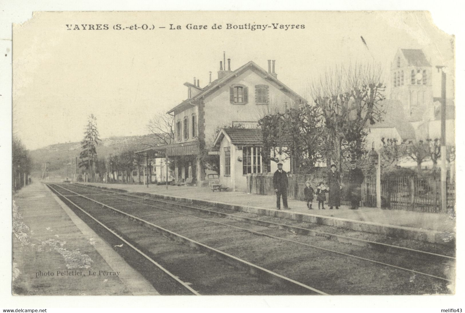 91/ CPA A - Vayres - La Gare De Boutigny Vayres - Autres & Non Classés