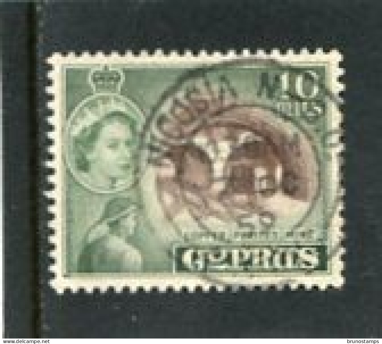 CYPRUS - 1955  10m  DEFINITIVE  FINE USED - Cyprus (...-1960)