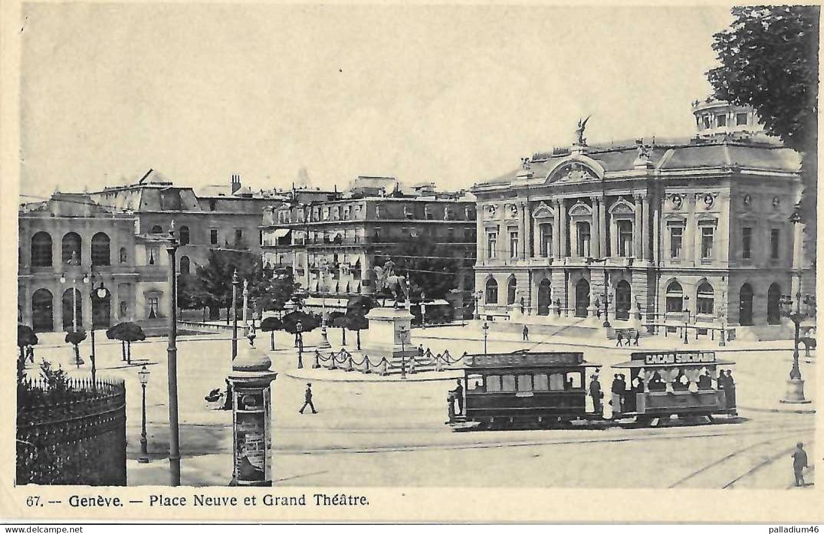 GE - Genève - Place Neuve Et Grand Théâtre - Grand Bazar A La Dégringolade - Genève