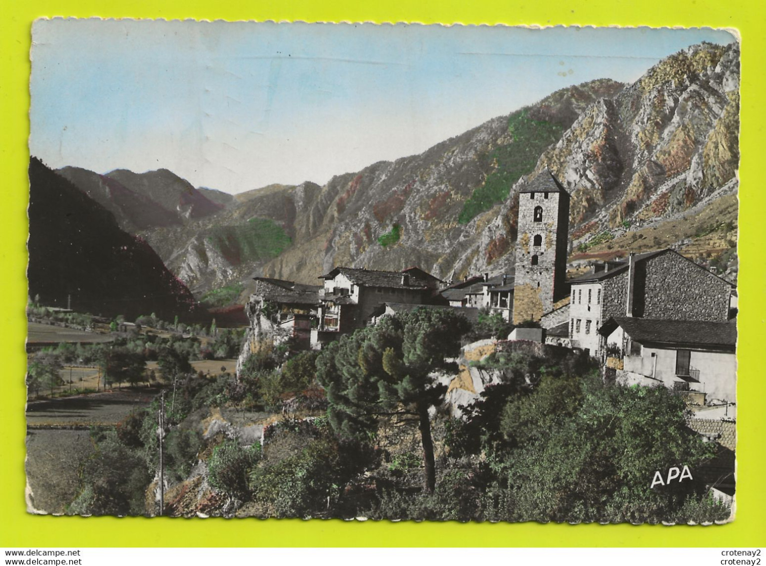 Valls D'Andorra N°76 Vue Partielle ANDORRE LA VELLA De 1957 VOIR TIMBRE - Andorra