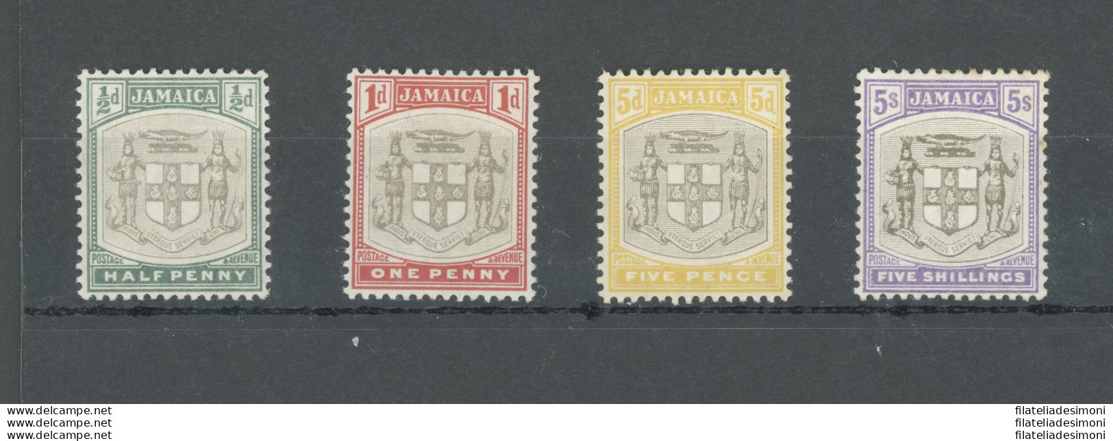 1905-11 JAMAICA - Stanley Gibbons N. 37- 39 - 43 - 45 - Watermark Mult Crown CA - MH* - Other & Unclassified
