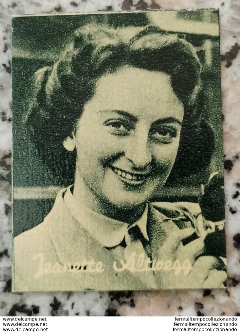 Bh12 Figurina Cartonata Personaggi Famosi Anni 50 Nannina  Jeanette Altwegg - Kataloge