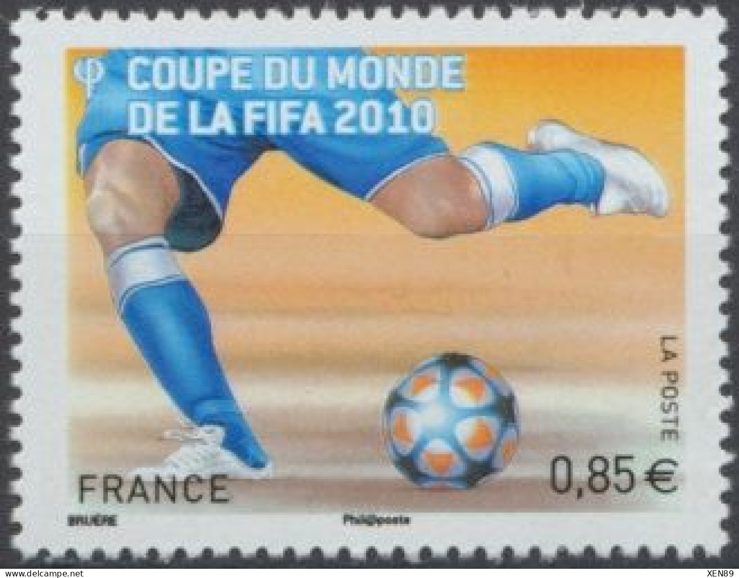 2010 - 4481 - Coupe Du Monde De Football En Afrique Du Sud - Jambes De Joueur Et Ballon - Unused Stamps