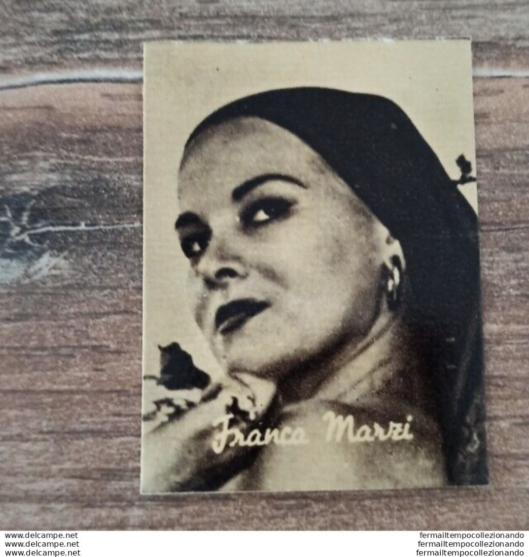 Bh43 Figurina Cartonata Personaggi Famosi Nannina Attrice Actress Franca Marzi - Other & Unclassified