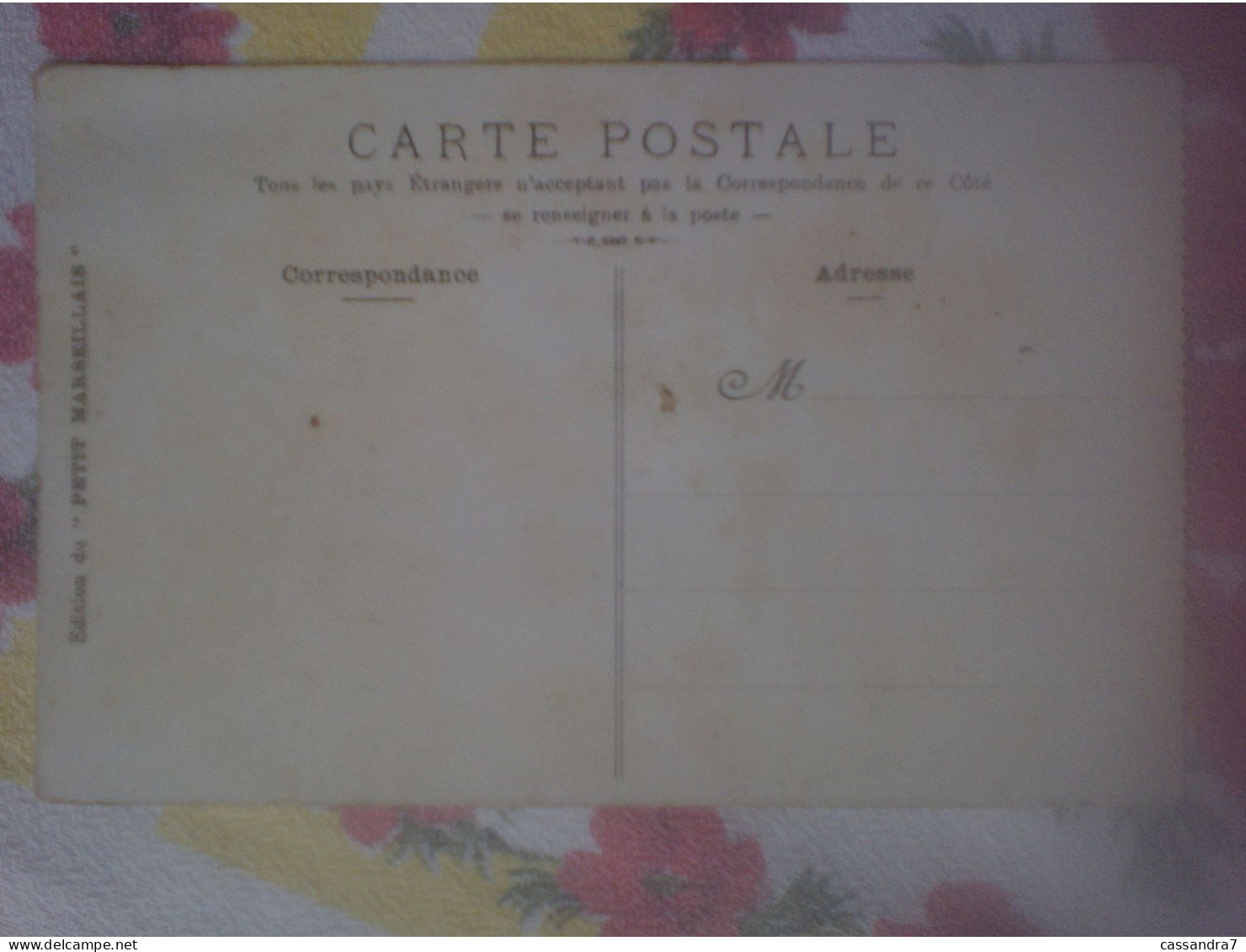Edit. Du Petit Marseillais - Nice Pont Lavandières - Illustrateur A.J. ? - - 1900-1949