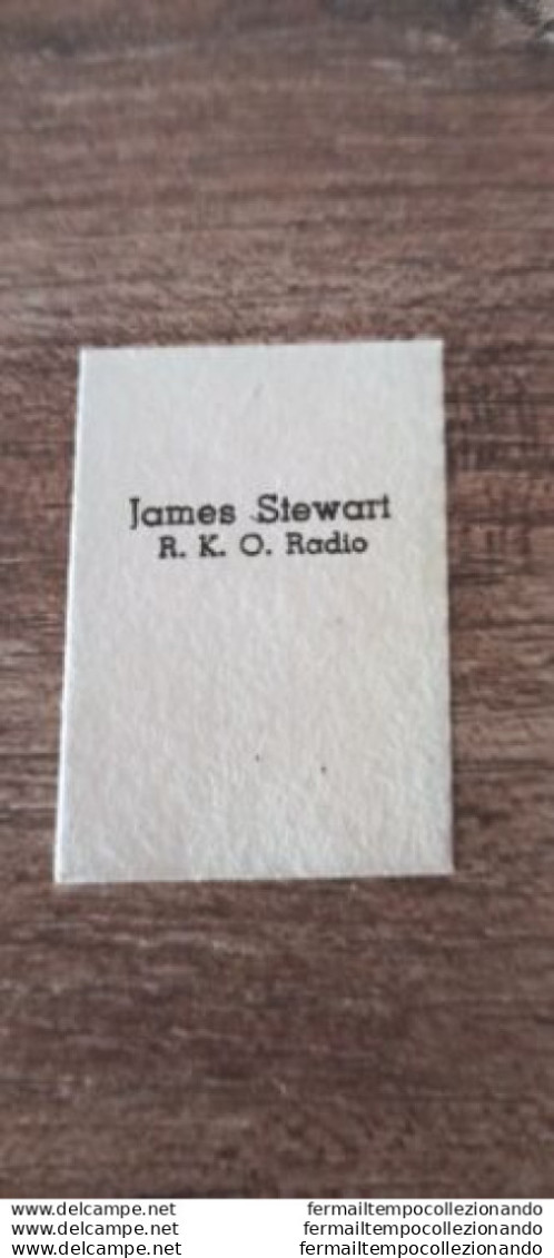 Bh48 Figurina Cartonata Nannina Personaggi Famosi  Attore Actor  James Stewart - Autres & Non Classés