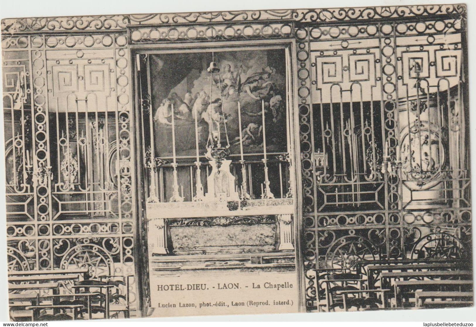 CPA - 02 - LAON - HOTEL DIEU - La Chapelle - Cliché Pas Courant - 1927 - Laon