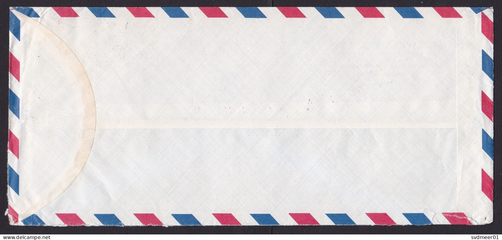 Taiwan: Airmail Cover To Germany, 1977, 2 Stamps, Electric Train, Public Transport, Fish (minor Damage) - Brieven En Documenten