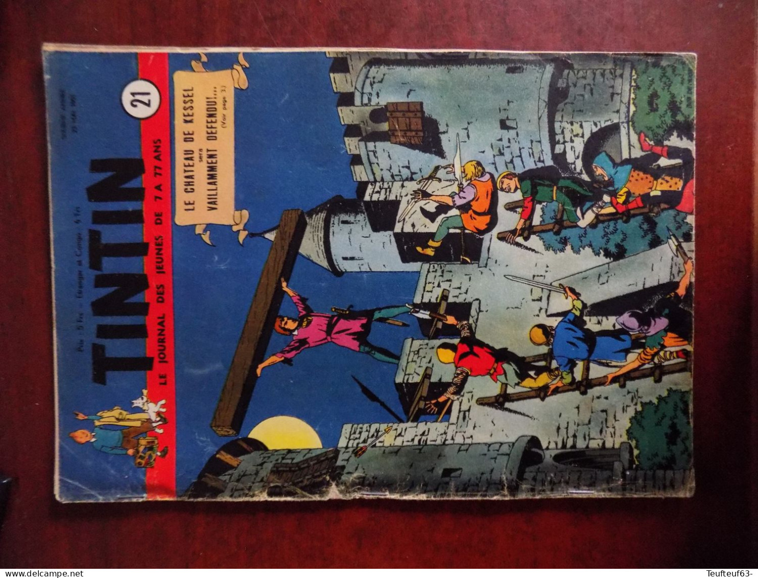 Tintin année 1951 complète ( couverture Hergé , Vandersteen ) - avec jeu de l'oie