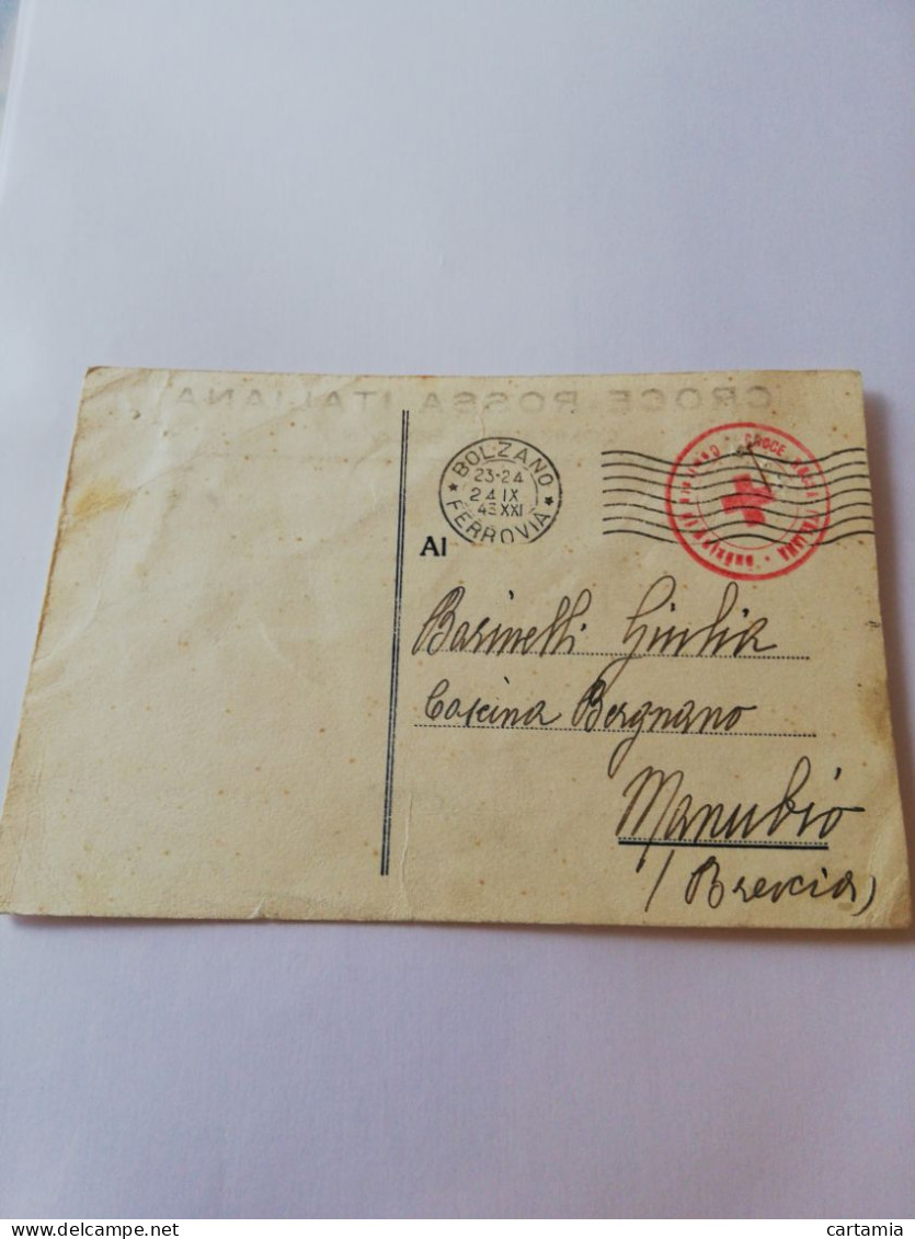 38C) Storia Postale Cartoline, Intero, Croce Rossa Italiana - Marcophilia