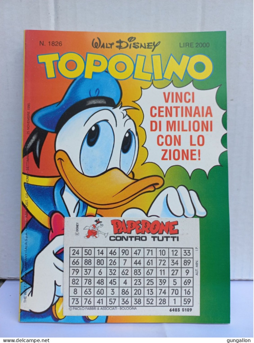 Topolino (Mondadori 1990) N. 1826 - Disney