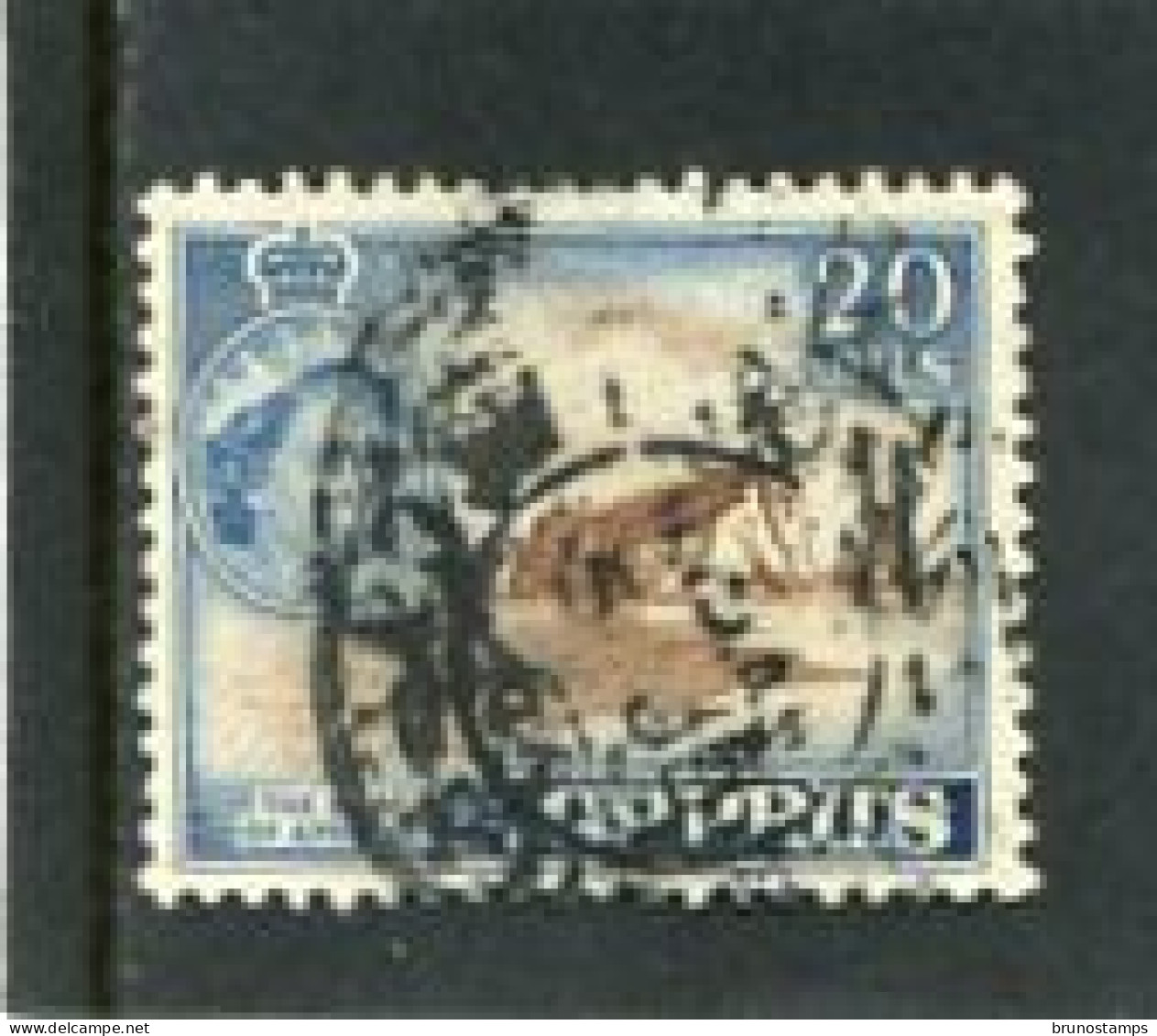 CYPRUS - 1955  20m  DEFINITIVE  FINE USED - Chypre (...-1960)