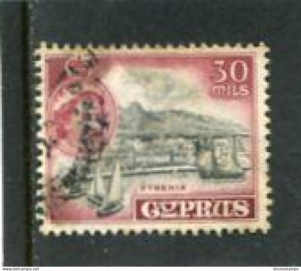 CYPRUS - 1955  30m  DEFINITIVE  FINE USED - Cyprus (...-1960)