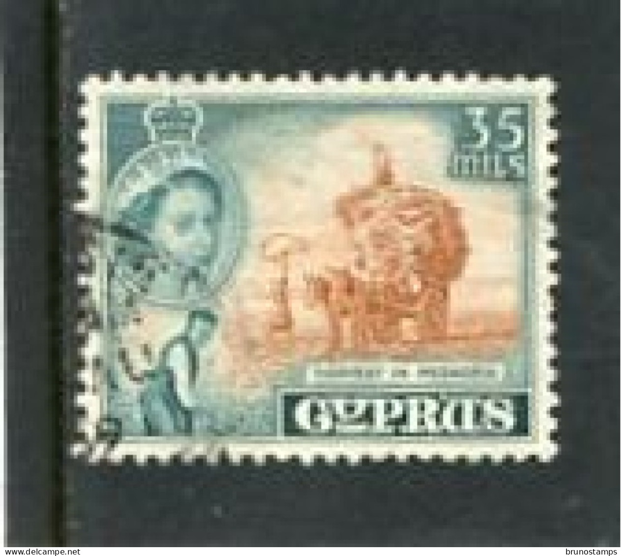 CYPRUS - 1955  35m  DEFINITIVE  FINE USED - Chypre (...-1960)