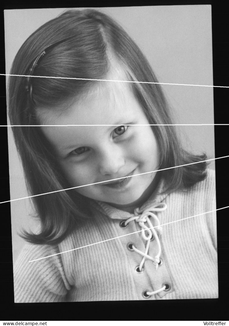 Orig. XL Foto 60er Jahre Süßes Mädchen Im Portrait,  Cute Girl Portrait - Personnes Anonymes