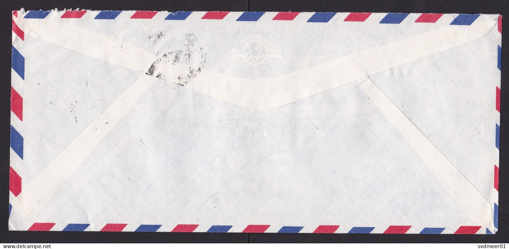 Taiwan: Airmail Cover To Netherlands, 1987, 5 Stamps, Flag, Children Drawing, Child Playing (traces Of Use) - Lettres & Documents