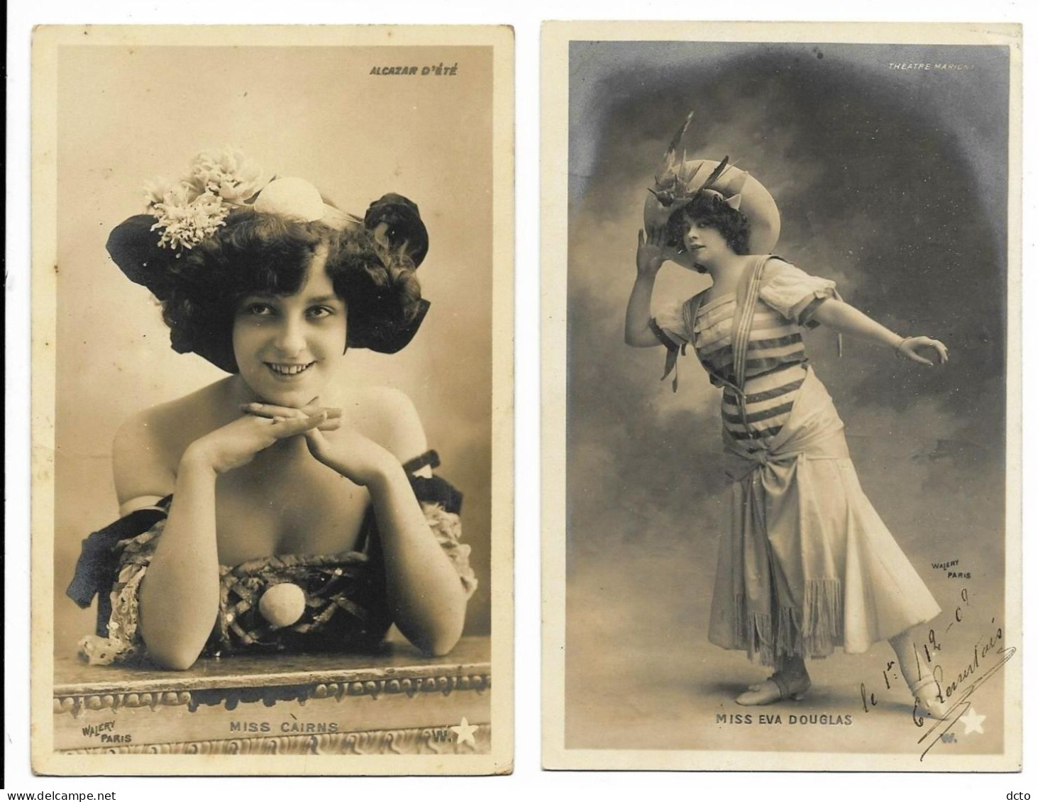 6 Cpa Photos Artiste Ed. Walery Etoile, Début Siècle 1902-1903 Guérita, Augus-thyne, French, Faurens, Cairns, Douglas - Artistes