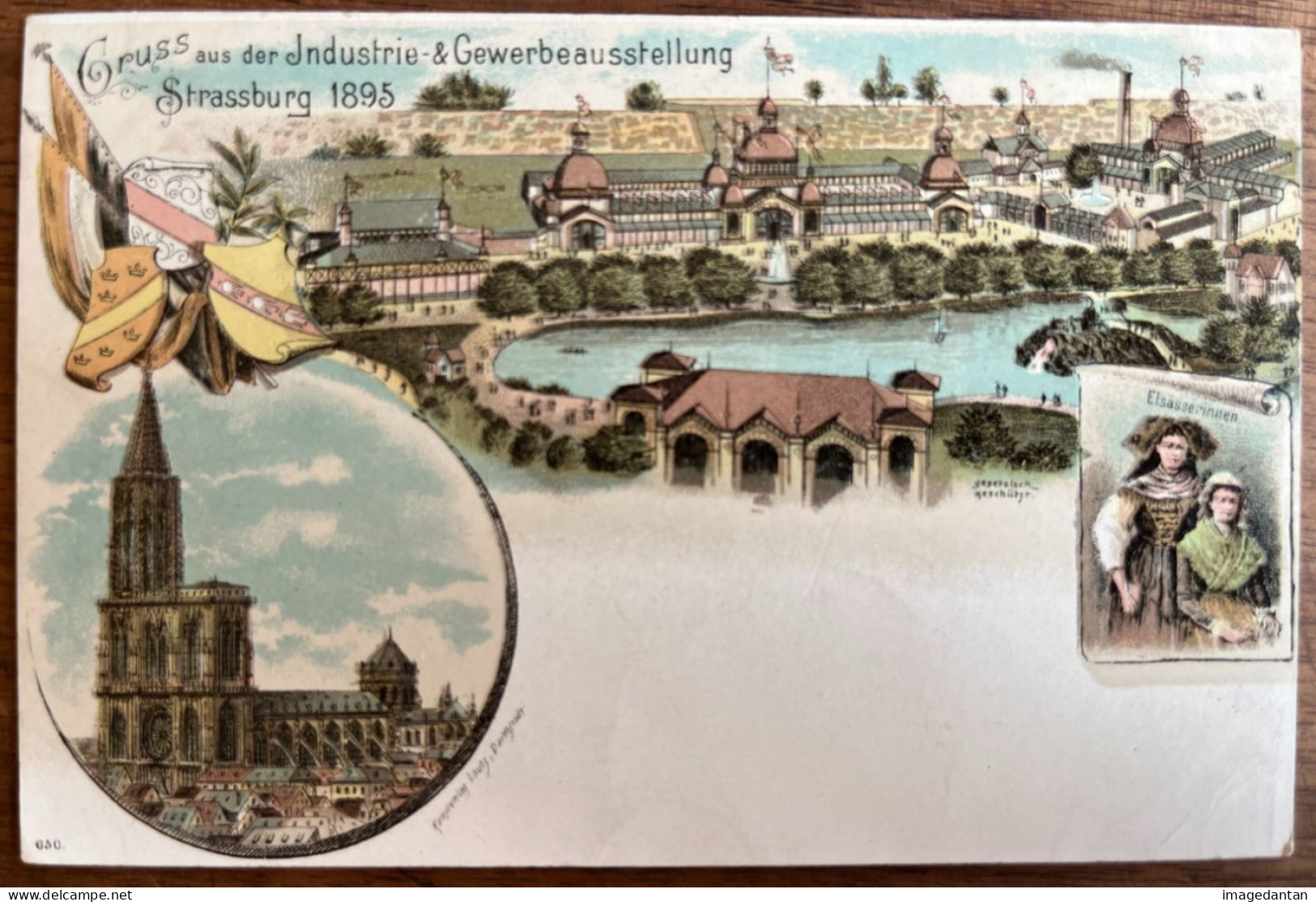 Strasbourg - Gruss Aus Der Industrie - & Gewerbeausstellung Strassburg - Carte Précurseur 1895 - Strasbourg